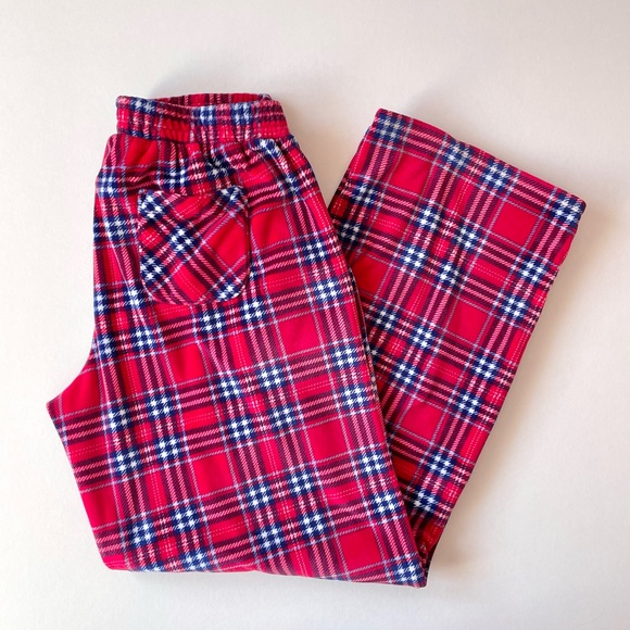 Tommy Hilfiger Super Soft Minky Plaid Lounge Pajama Pants - Picture 4 of 7